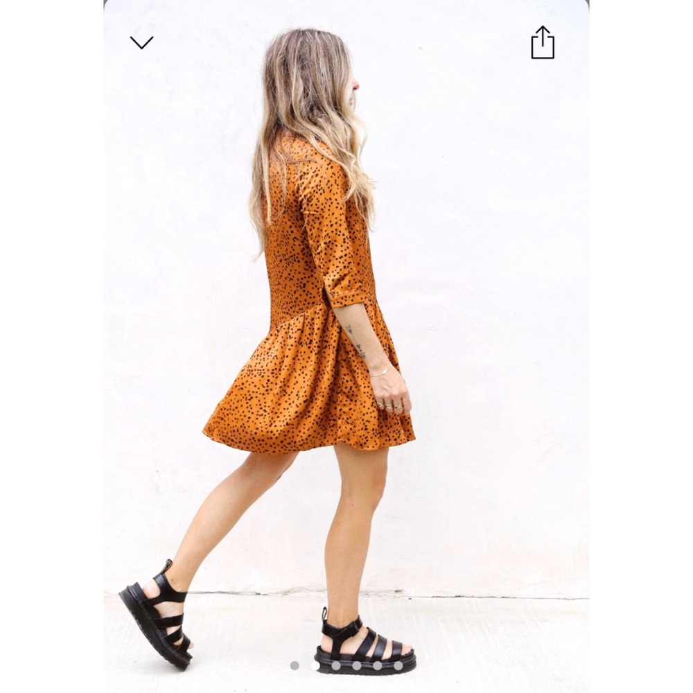 Ascot + Hart Romi Rust Dress - Picture 3 of 4